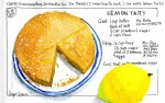 Lemon tart and recipe, 2014